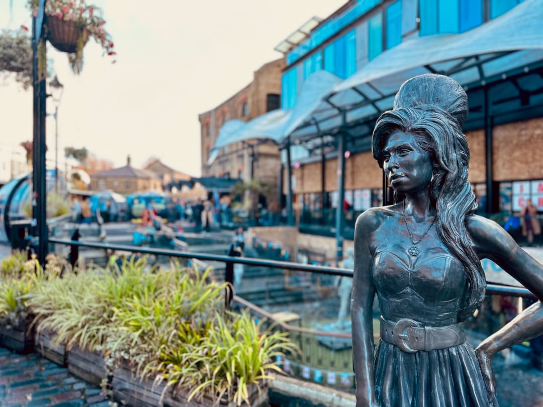 statue of Amy Winehouse in Camden Town